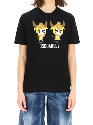 Dsquared2 Graphic Print Crewneck T-shirt