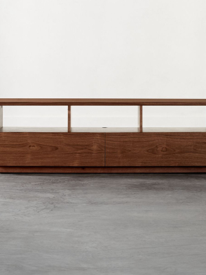 Chill Walnut Wood Media Console