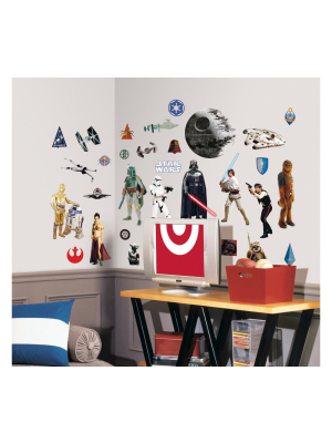 31 Star Wars Classic Peel And Stick Wall Decals - Roommates