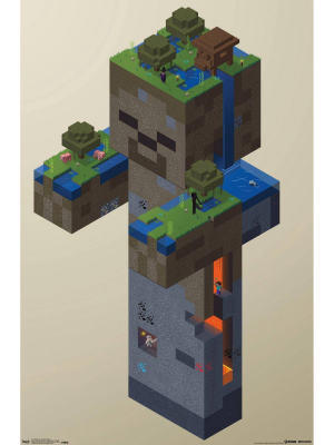 34" X 22" Minecraft: Zombie Swamp Unframed Wall Poster - Trends International