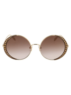 Alexander Mcqueen Eyewear Round Frame Sunglasses