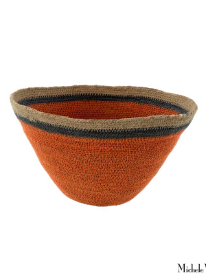 Nova Seagrass Basket Orange