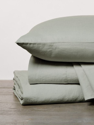 Relaxed Linen Pillowcase Set - Laurel