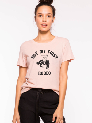 Not My First Rodeo Classic Tee - Blush