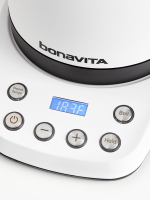 Bonavita Interurban 1-liter Digital Matte White Gooseneck Kettle