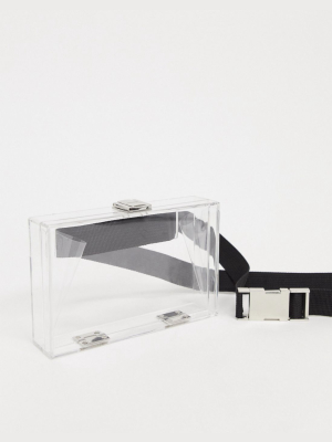 Asos Design Clear Hardbox Fanny Pack