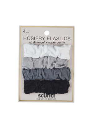 Scunci Soft Hosiery Elastics - 4 Pk