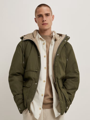 Contrasting Padded Parka