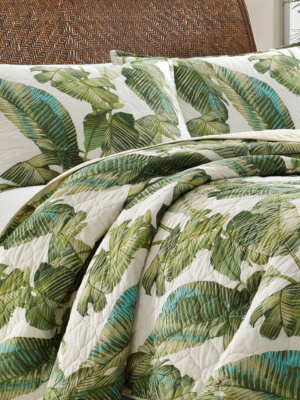 Fiesta Palms Quilt & Sham Set Bright Green - Tommy Bahama