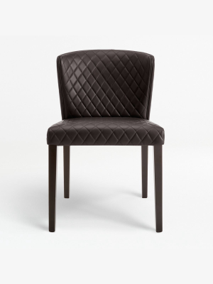 Curran Quilted Chocolate Dining Chair