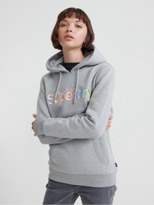 Classic Rainbow Embroidered Hoodie