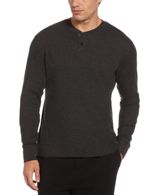 Thermal Heather Henley Sleep Shirt