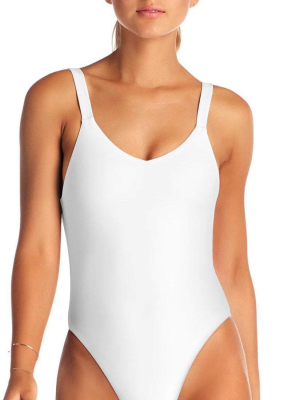 Vitamin A Ecolux Leah One Piece Swimsuit In White