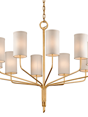 Juniper 10lt Chandelier Gold Leaf