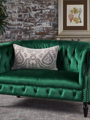 Milani Scroll Arm Loveseat - Christopher Knight Home