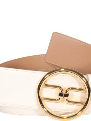 Elisabetta Franchi Logo Buckle Belt