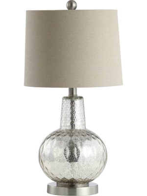 Attune Table Lamp Silver/ivory