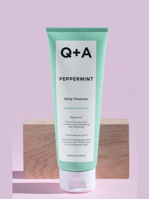 Q+a Peppermint Daily Cleanser 125ml