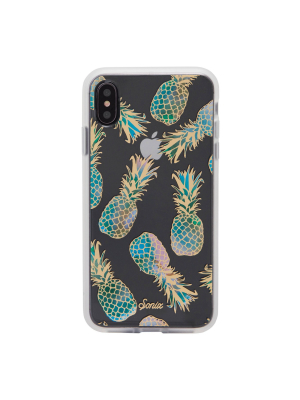 Sonix Apple Iphone Clear Coat Case - Liana Teal/pineapple