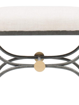 Devon Upholstered Metal Stool