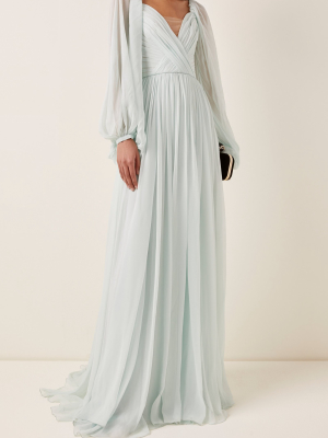 Silk-chiffon Gown