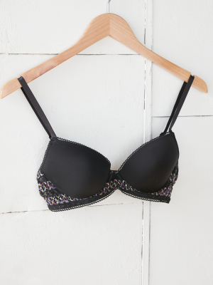 Calvin Klein Stripe Lace Lift Demi Bra