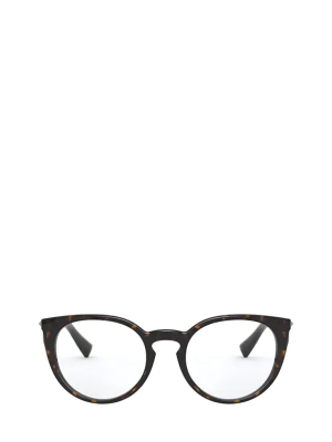 Valentino Eyewear Round Cat Eye Frame Glasses