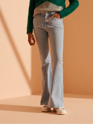 High Rise Skinny Flare Jeans