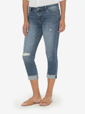 Amy Crop Straight Leg (bubbly Wash)