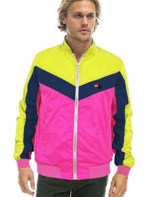 Men's Windbreaker Jacket - Neon Pink