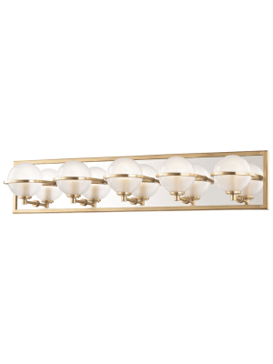 Axiom 5 Light Bath Bracket Aged Brass