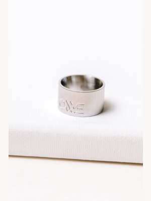 Owe Ring In Silver - Final Sale