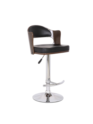 Modern Bentwood Swivel And Adjustable Barstool - Ac Pacific