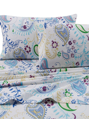 Printed Pattern Extra Deep Pocket 170 Gsm Flannel Sheet Set - Tribeca Living