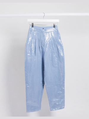 Sister Jane Cigarette Pants In Sequin Two-piece