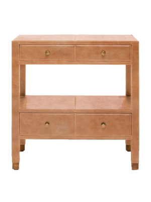 Made Goods Conner Double Nightstand - Dark Tan