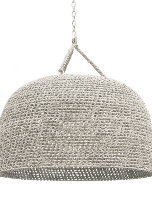 Green Oaks Pendant White Sand Oversized