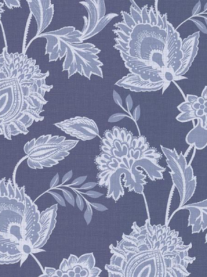 Danfi Blue Jacobean Wallpaper From The Savor Collection By Brewster Home Fashions