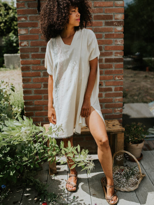 Off-white Organic Cotton Boxy Dress