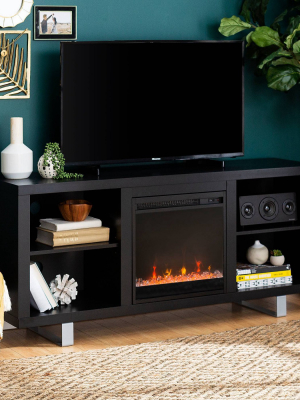 58" Simple Modern Fireplace Tv Console - Saracina Home