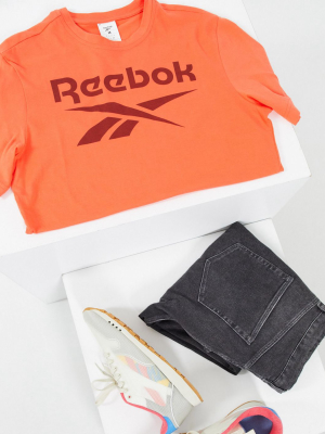 Reeboktraining T-shirt In Orange With Large Logo