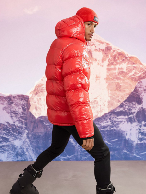 Asos 4505 Ski Padded Jacket In Hi-shine