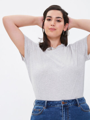 Plus Size Relaxed Crew Neck Tee