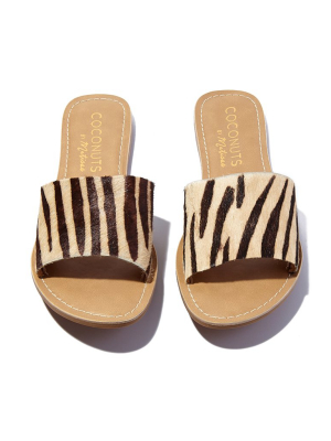 Cabana Sandals - Zebra Animal Print