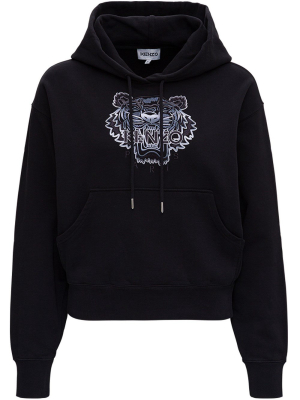 Kenzo Tiger Embroidered Boxy Hoodie