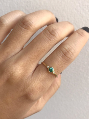 Emerald Sotto Voce Ring