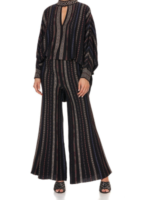 Fit And Flare Knit Pants Swinging Sixties