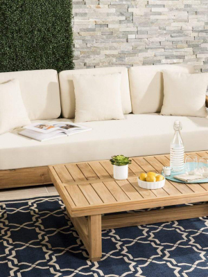 Ll Couture Teak 3 Seat Outdoor Sofa