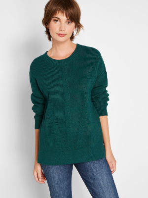 Count On It Cable Knit Sweater