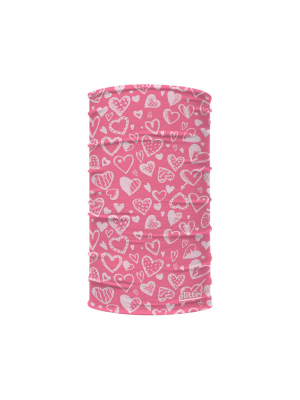 Glitter Hearts Kids Neck Gaiter